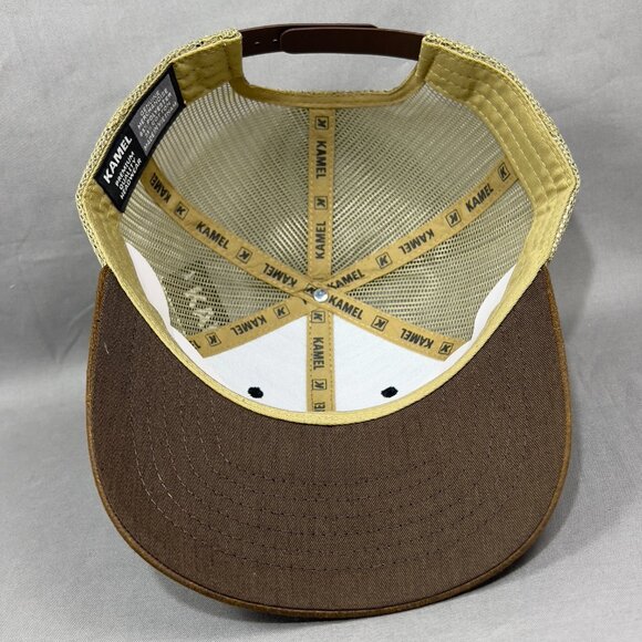 Kamel Bass Fishing Snapback Hat Cap Animal Trucker Western Farm Leather Mens - Picture 11 of 14